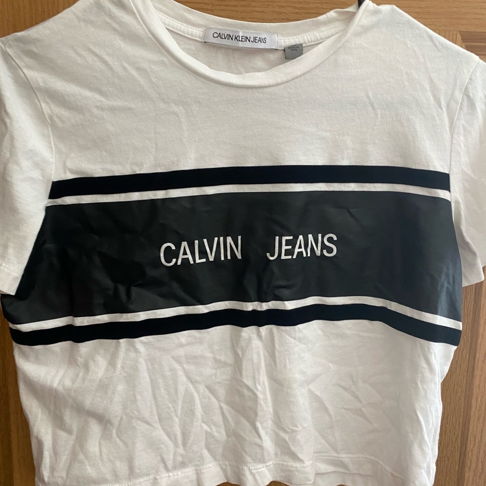Calvin jeans crop top